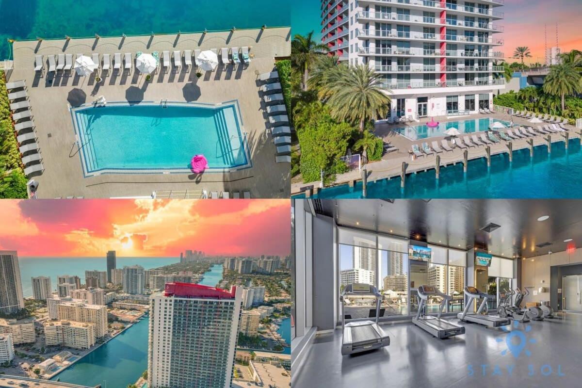 Infinite Views, Amazing Pool, Gym, Near Beach Hallandale Beach Dış mekan fotoğraf